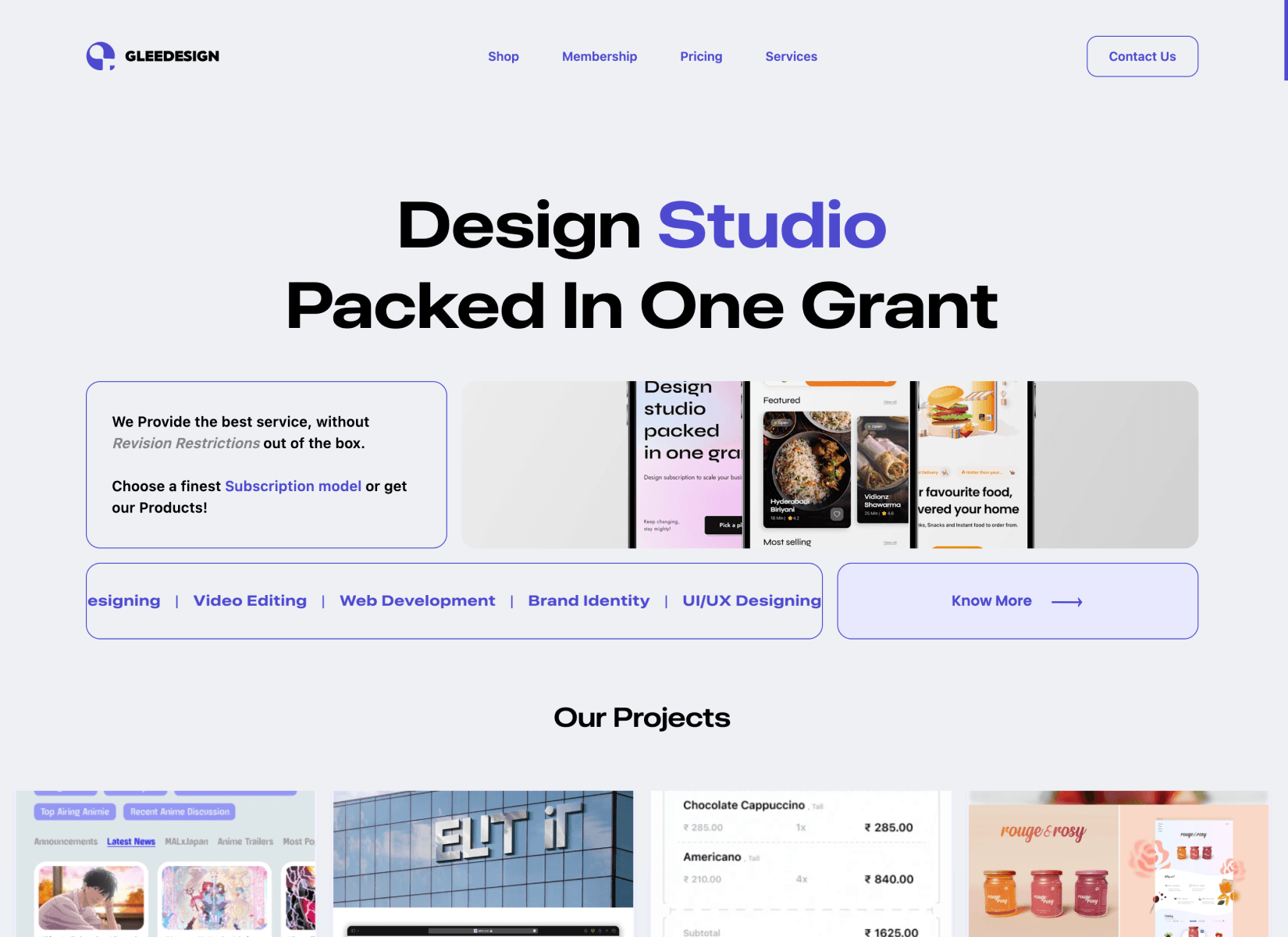 GleeDesign Studio Website 🎨